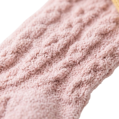 Pink Bow Winter Baby Socks