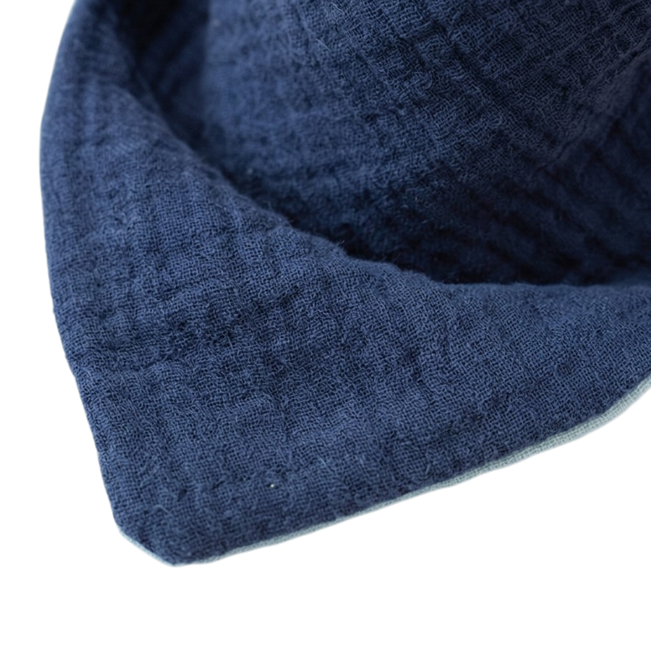 Sky Blue & Navy Reversible Baby Bib product image