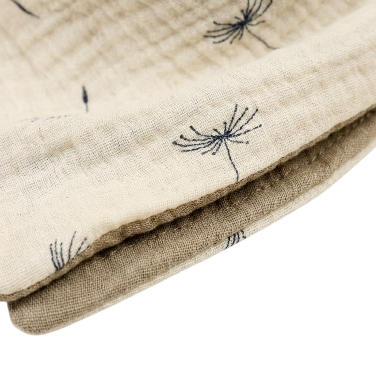 Dandelion & Coffee Reversible Baby Bib product image view 2
