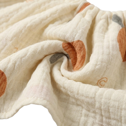 Tangerine Drawstring Baby Bib product image view 5