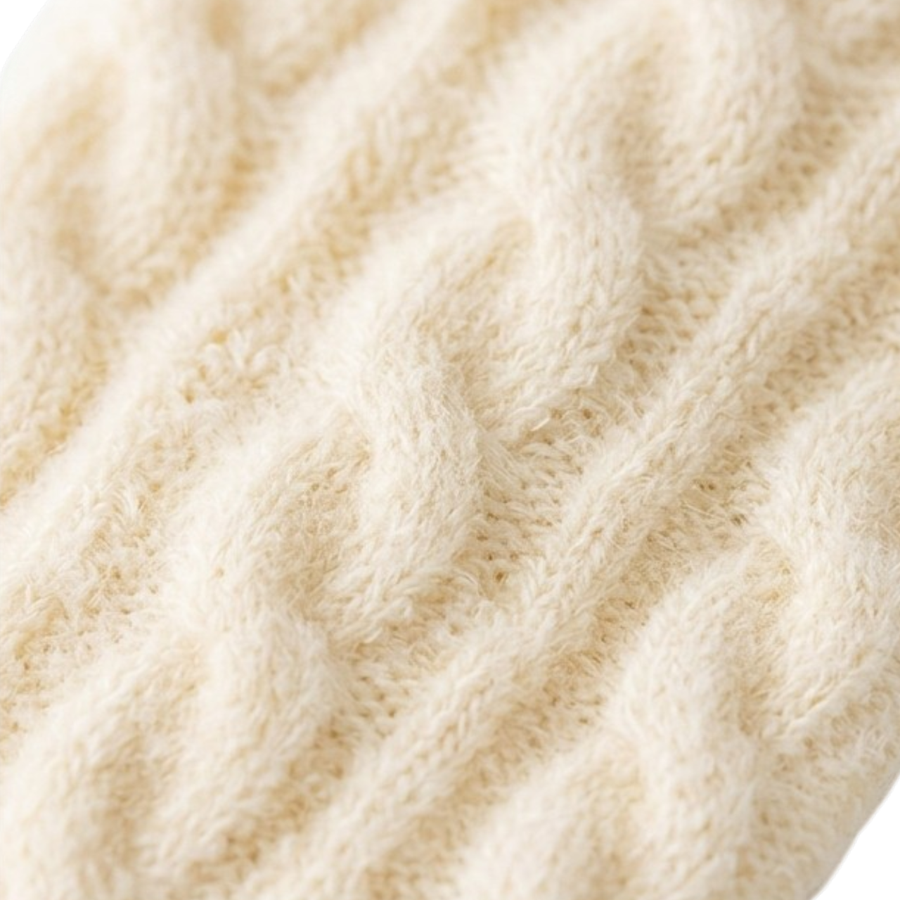Yellow Twisted Winter Baby Socks product image view 3