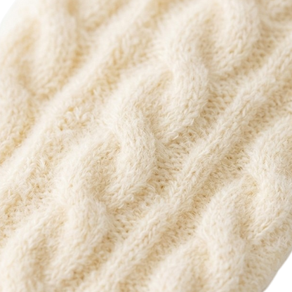 Yellow Twisted Winter Baby Socks product image view 3