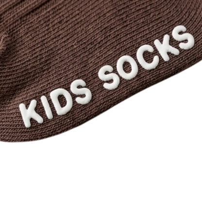 Coffee Ruffle Baby Socks product image view 3