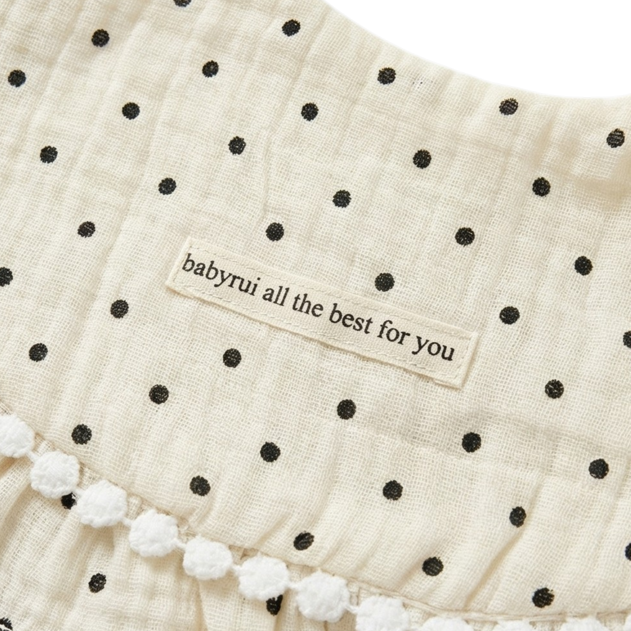 Little Black Polka Dot Bib product image