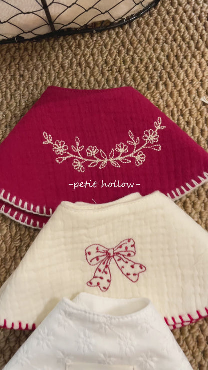 Red Grass Baby Bib