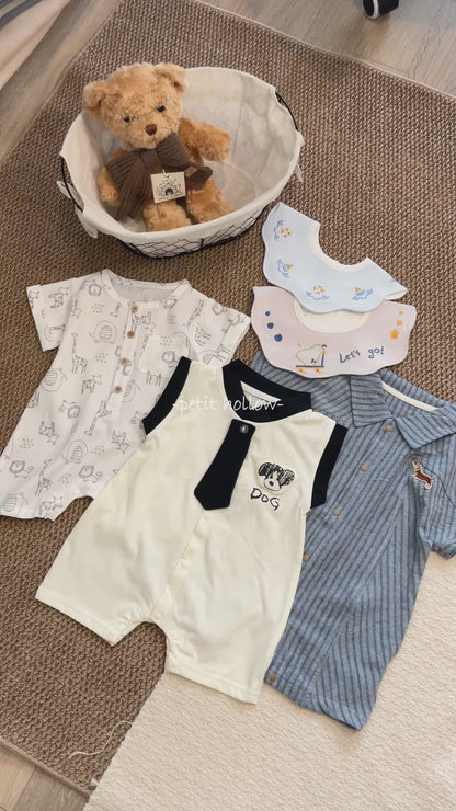 Cute Animal Short Sleeve Baby Romper