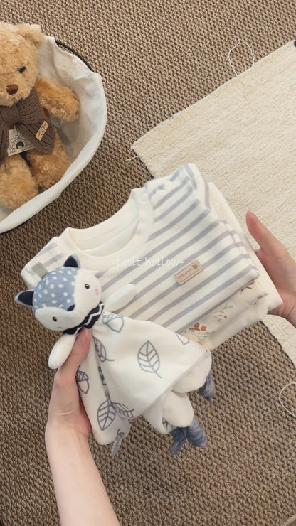 Classic Blue Stripe Baby Bodysuit