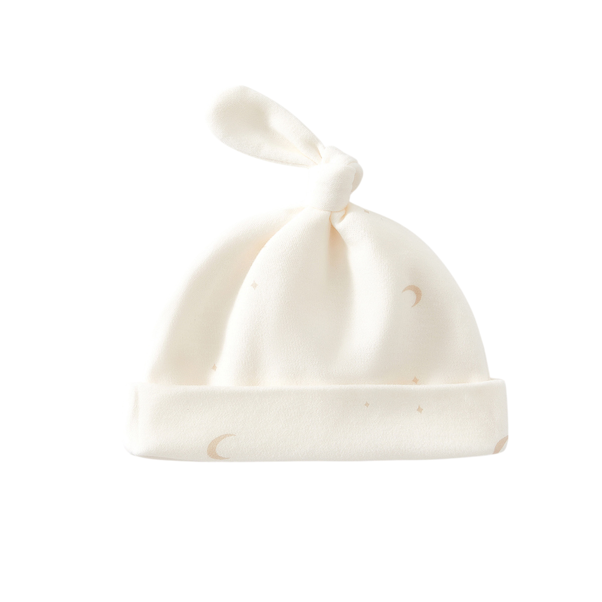 White Moon Baby Hat